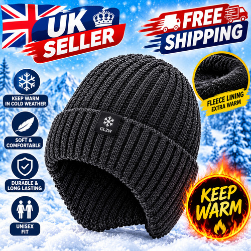 Men winter knitted hat - winter,