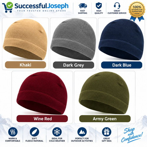 Fleece trawler beanie hat - fleece,
