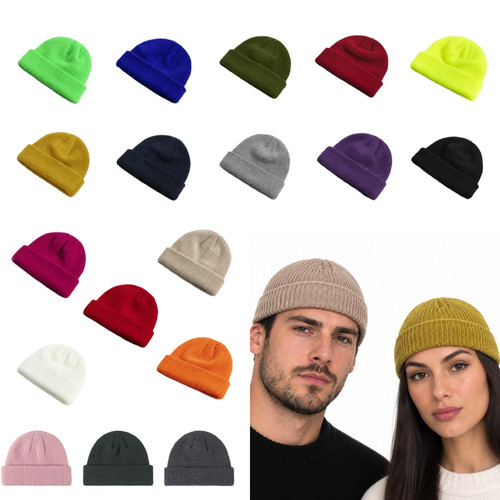Knit fisherman beanie hat - hat, 18