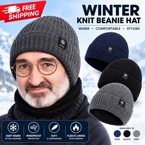 Mens peaked knit winter warm - mens,