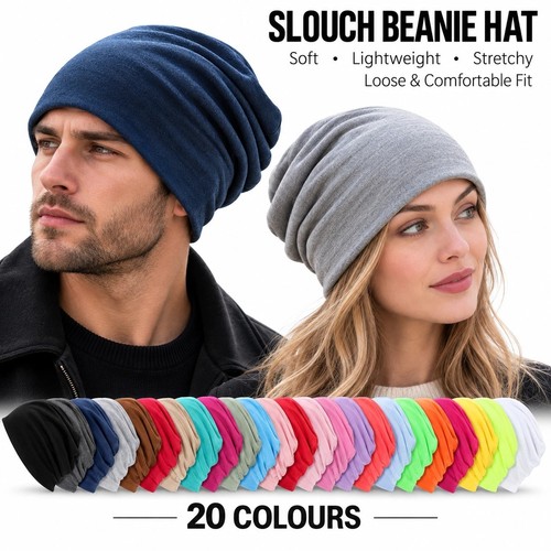 Slouch beanie hat soft - slouch,