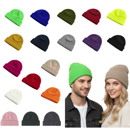 Knit fisherman beanie hat - beanie,