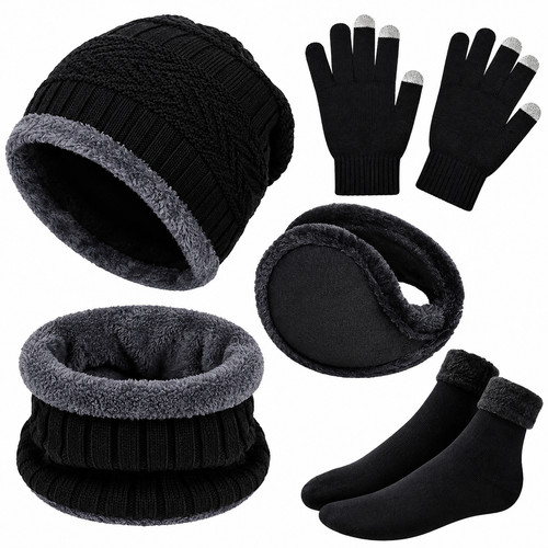5pcs men winter - 5pcs,