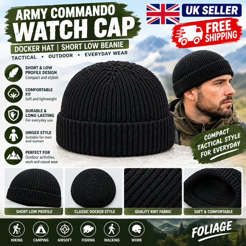 Unisex army commando watch cap - army,