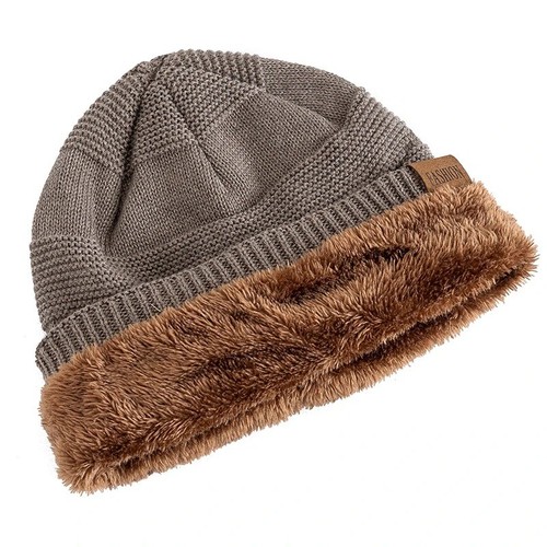 Fleece lined beanie hat - fleece,
