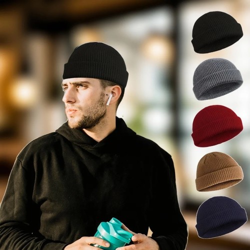 Winter thermal knitted beanie - knitted,