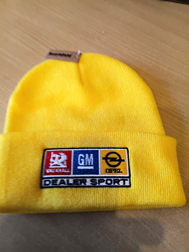 Yellow knit beanie - yellow, one