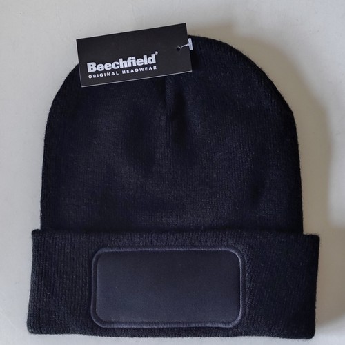Beechfield black knit acrylic - beechfield,