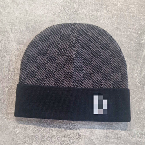 Men grey black check - men's, knit