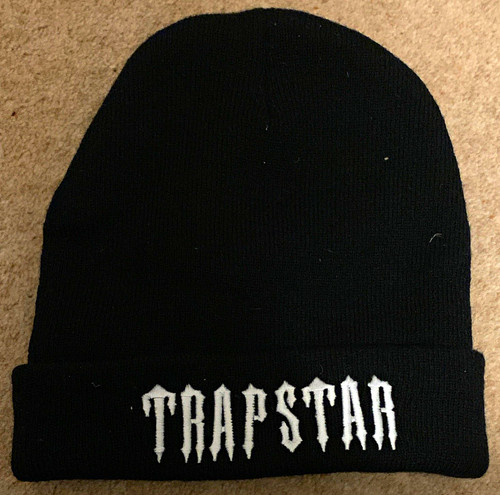 Trapstar black knit beanie - trapstar,