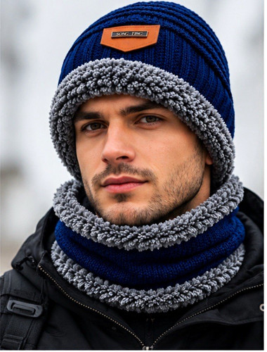 Mens winter knitted beanie - mens,