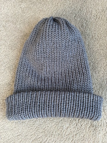Men grey ribbed knit beanie - men's,