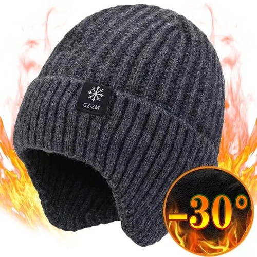 Men winter knitted hat warm - winter,