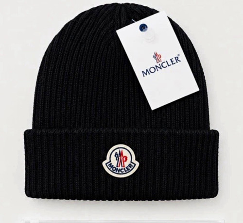 Moncler black ribbed knit - moncler,