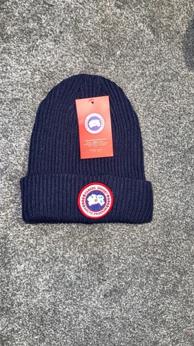 Men navy blue beanie - blue, hat