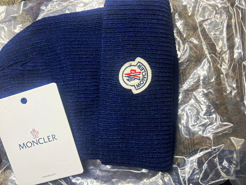 Moncler blue knit - blue, beanie