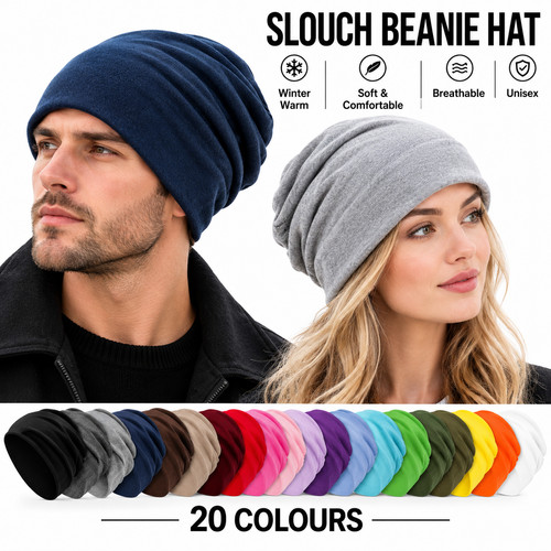 Slouch beanie hat - slouch, soft