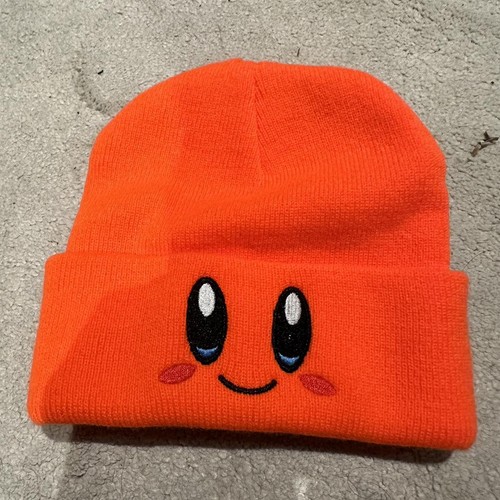 Orange kirby beanie - orange,