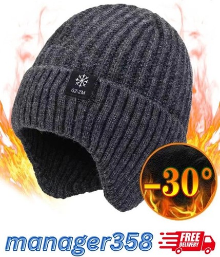 Men winter knitted hat - winter,