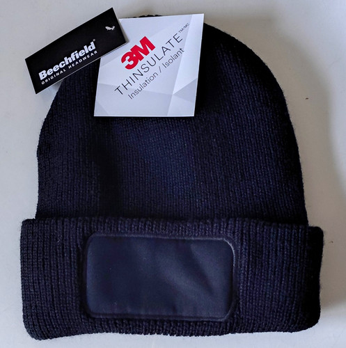 Beechfield black knit - black, beanie